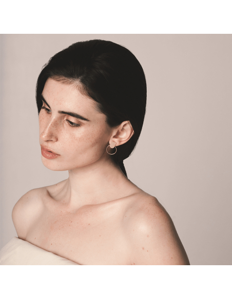 PLATTITUDE Combo Small Minimal Earrings, Handmade by Monom