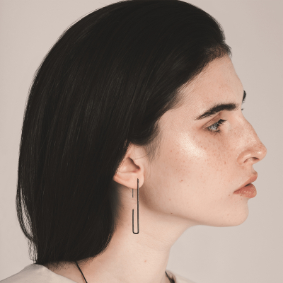TRANSLATIONS earrings Minimalist, handcrafted - Monom