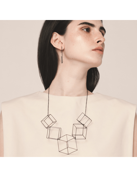 TRANSLATIONS earrings Minimalist, handcrafted - Monom