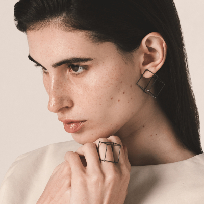 TRANSLATIONS CUBE EARRINGS 2