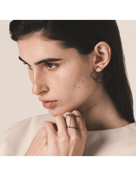 TRANSLATIONS CUBE EARRINGS