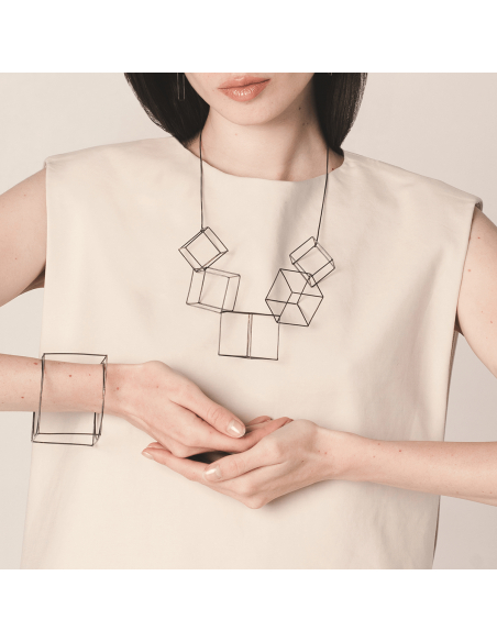 TRANSLATIONS CUBE Minimal Bracelet - Handmade by Monom