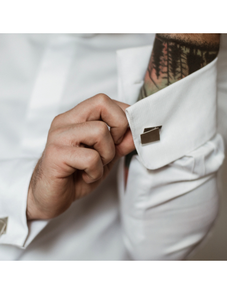 Butoni IMPERFECT FOLDED Minimal, realizati manual - Monom