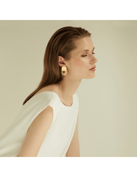 The Luna earrings  Minimalist, handcrafted - Monom