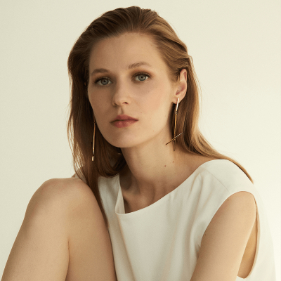 Cercei ALPHABET X Minimal, realizat manual. - Monom