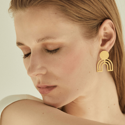 The Mino Earrings  Minimalist, handcrafted - Monom 2