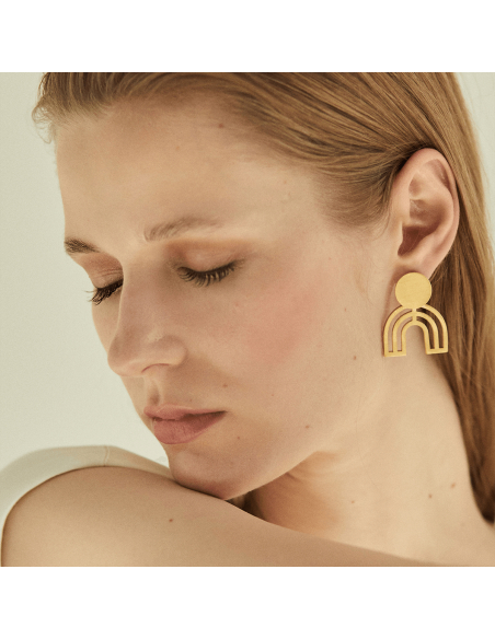 The Mino Earrings  Minimalist, handcrafted - Monom