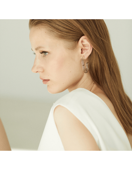 Cercei The Introspect Oval Minimal, realizati manual. - Monom