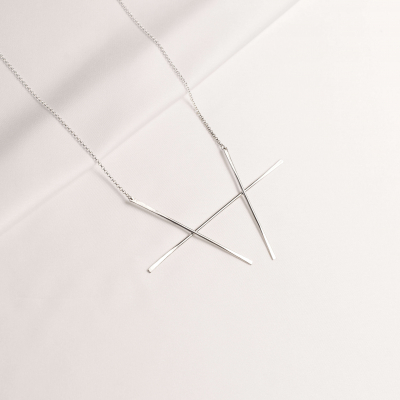 Alphabet Freya Minimal Necklace, Handcrafted - Monom