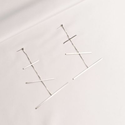 Cercei ALPHABET FREYA Minimal, realizat manual. - Monom 2