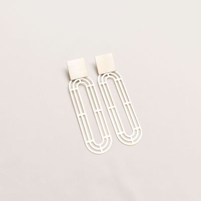 Labyrinth URANIA Minimal Earrings, Handmade by Monom