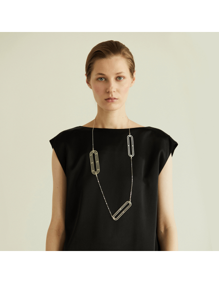 Labyrinth Urania Minimal Necklace, Handmade by Monom