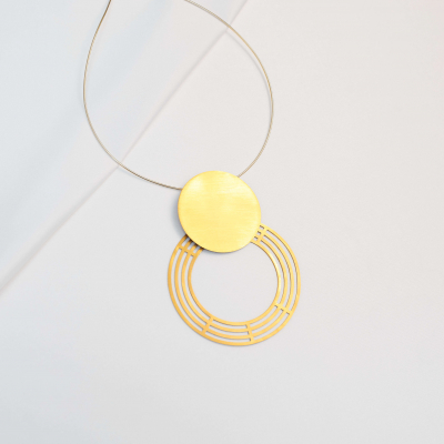 Colier Labyrinth Saturnalia Minimal, realizat manual. - Monom 2