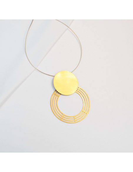 Colier Labyrinth Saturnalia Minimal, realizat manual. - Monom