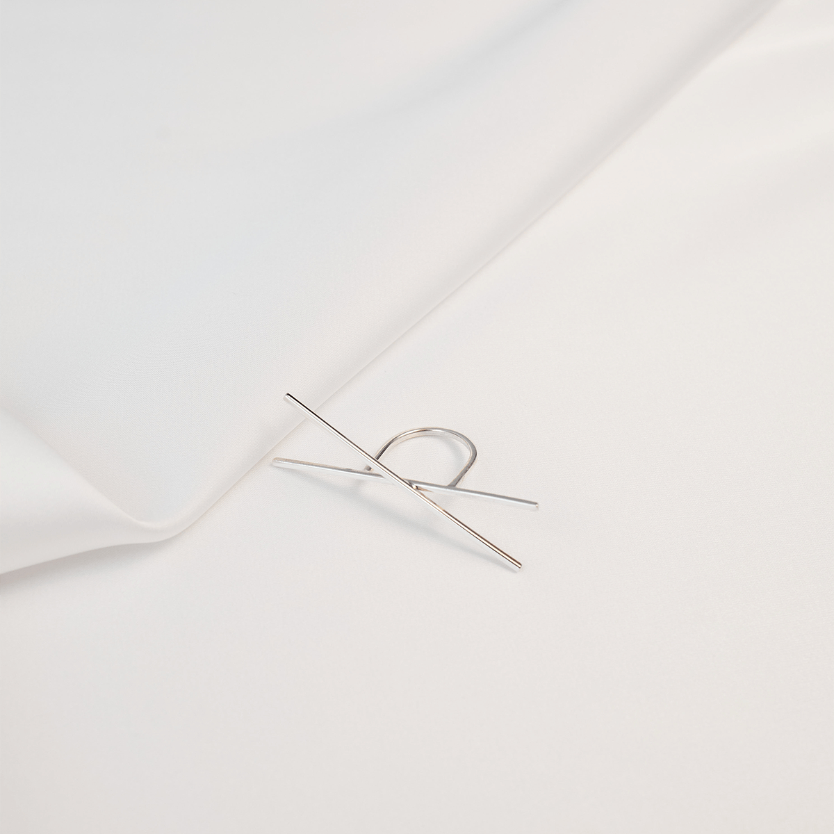 Inel ALPHABET X Minimal, realizat manual. - Monom