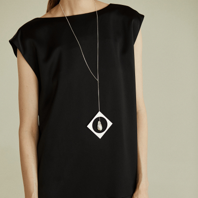 Colier Labyrinth Extrovert Minimal, realizat manual. - Monom 2