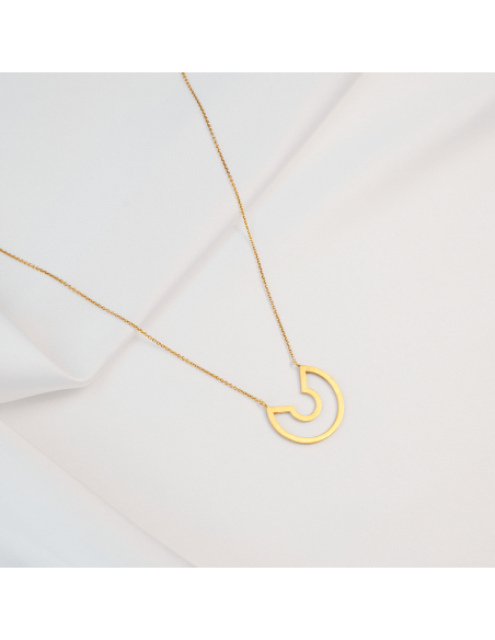 Colier Labyrinth Introspect Minimal, realizat manual. - Monom