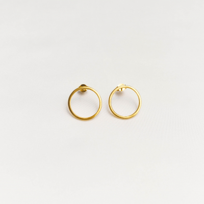 Cercei PLATTITUDE EMPTY CIRCLES Minimal, realizati manual. - Monom