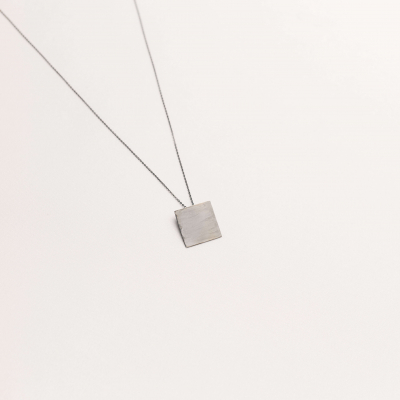 Colier PLATTITUDE SQUARE Minimal, realizat manual. - Monom