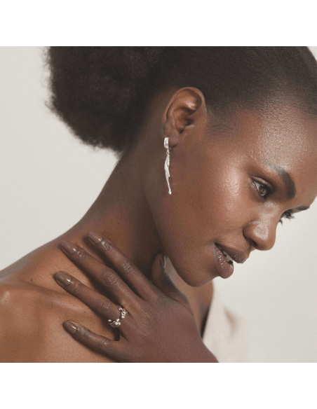 Cercei AVA CREOLE Minimal, realizati manual. - Monom