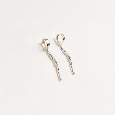 AVA CREOLE Minimal Earrings, Handmade by Monom