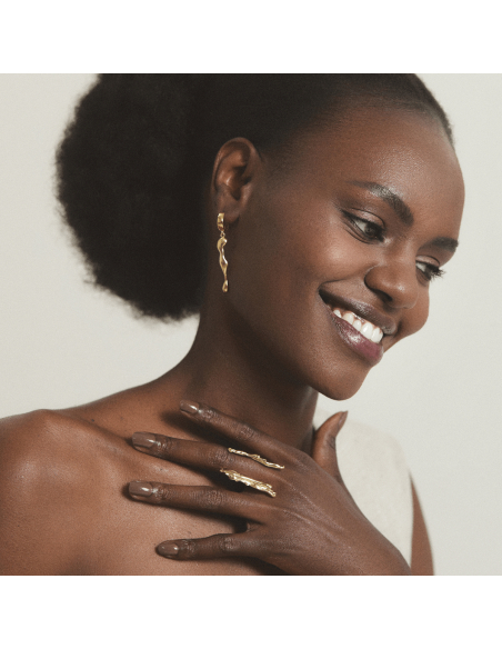 Inel AVA DUO Minimal, realizat manual. - Monom