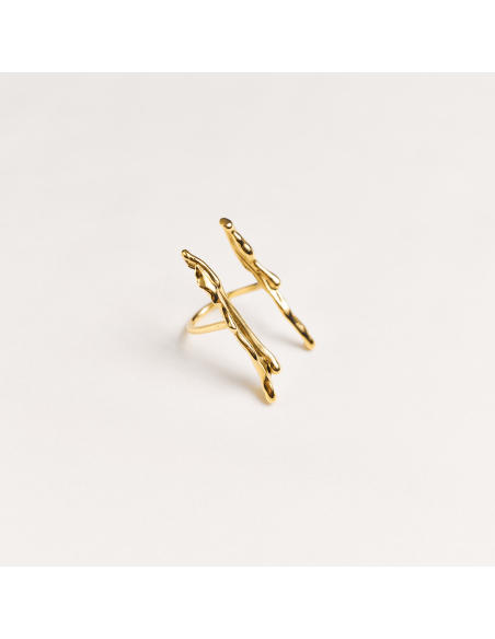 AVA DUO Minimal Ring, handcrafted. - Monom