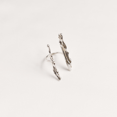 AVA DUO Minimal Ring, handcrafted. - Monom