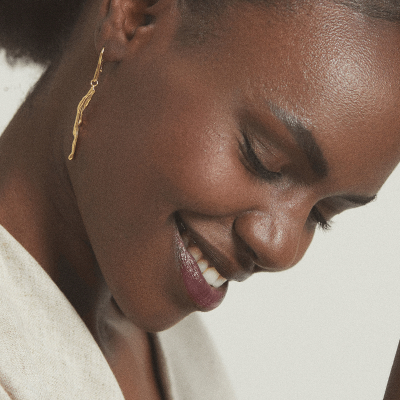 AVA SLIM Minimal Earrings, Handmade by Monom 2