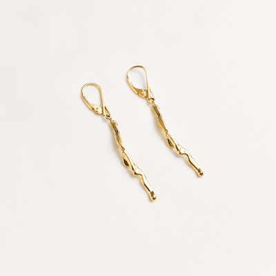 AVA SLIM Minimal Earrings, Handmade by Monom
