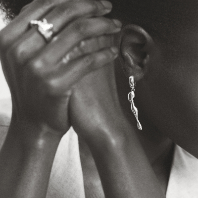 ONIA CREOLE Minimal Earrings, Handmade by Monom 2