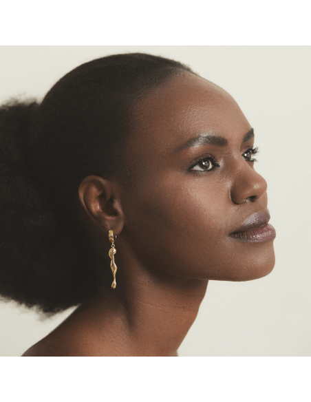 ONIA CREOLE Minimal Earrings, Handmade by Monom