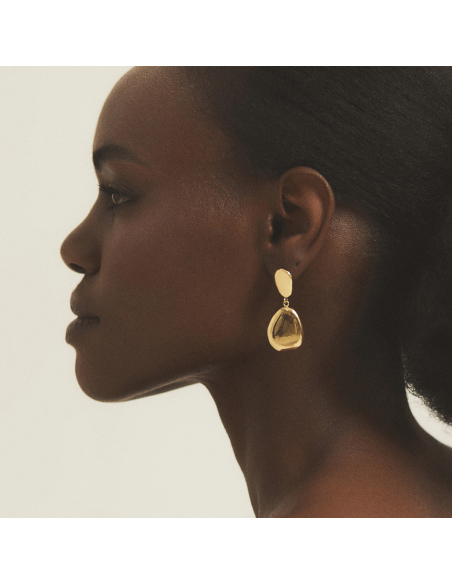 SIA DUO Minimal Earrings, Handmade by Monom