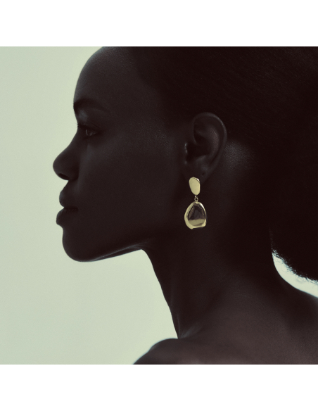 SIA DUO Minimal Earrings, Handmade by Monom