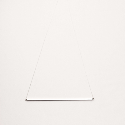 Colier LINIA design minimal, realizat manual. - Monom