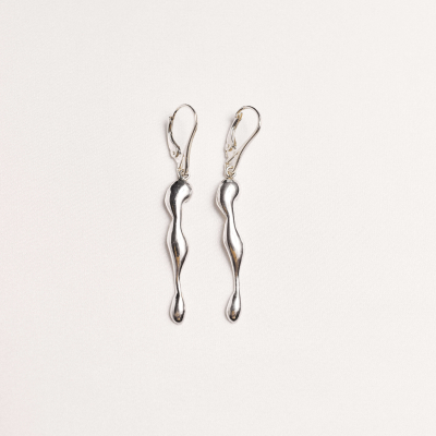 ONIA Slim Minimal Earrings, Handmade by Monom 2