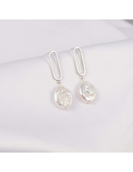 Caliope Lush Minimal Earrings, Handmade by Monom