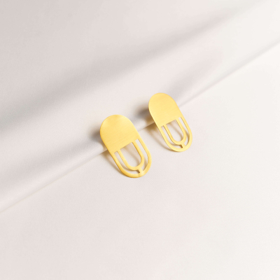 The Luna earrings  Minimalist, handcrafted - Monom