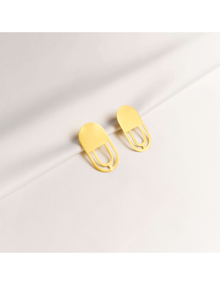The Luna earrings  Minimalist, handcrafted - Monom