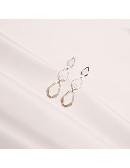 TECTONICA TRIO Minimal Earrings, handcrafted. - Monom