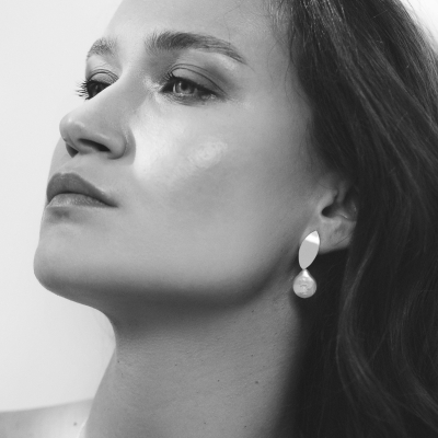 Etala Lush Earrings, minimal, handcrafted - Monom 2