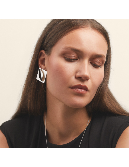 Cercei Etala Folded, minimal, realizati manual - Monom