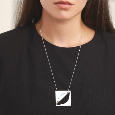 Colier Etala Folded, minimal, realizat manual - Monom