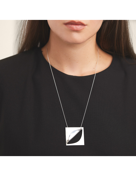 Etala Necklace Folded, minimal, handcrafted - Monom