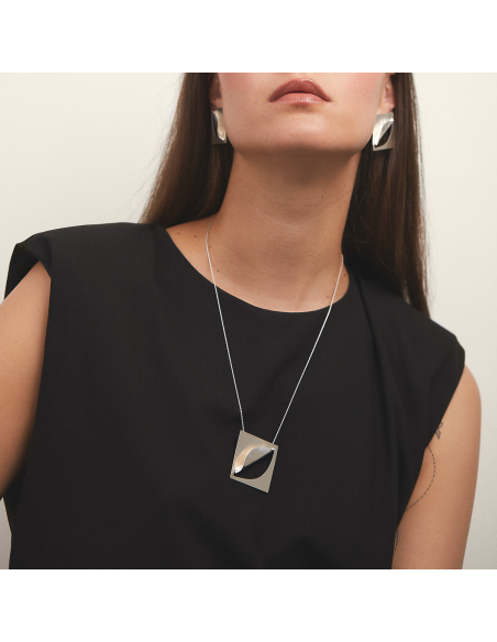 Etala Necklace Folded, minimal, handcrafted - Monom