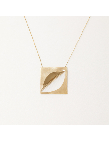 Etala Necklace Folded, minimal, handcrafted - Monom