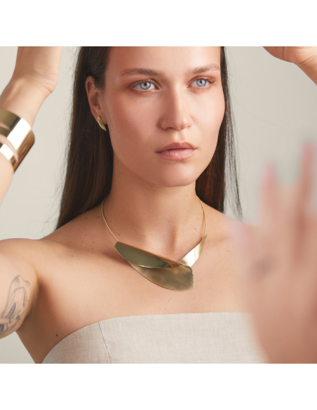 Colier Etala Lira, minimal, realizat manual - Monom