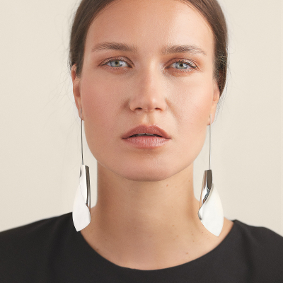 Cercei Etala Petal, minimal, realizati manual - Monom