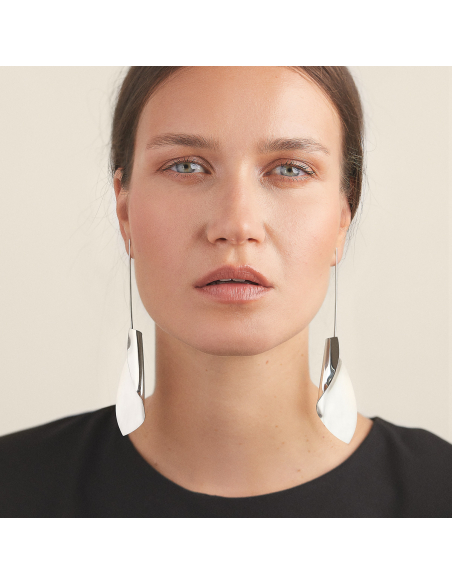 Cercei Etala Petal, minimal, realizati manual - Monom