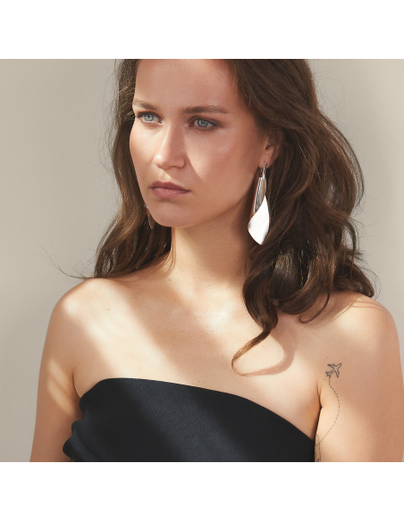 Cercei Etala Petal, minimal, realizati manual - Monom